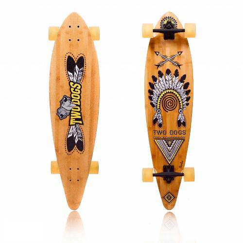 Tamanhos, Medidas e Dimensões do produto Skate Long Board Bambu D2 Twodogs