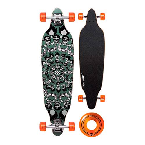 Tamanhos, Medidas e Dimensões do produto Skate Long Board 2 Verde com Rolamento Abec 7 - Multilaser