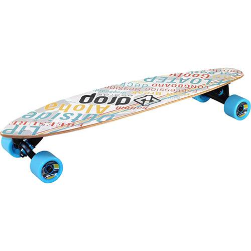 Tamanhos, Medidas e Dimensões do produto Skate Longboard 82 Beach Colorido DropBoards