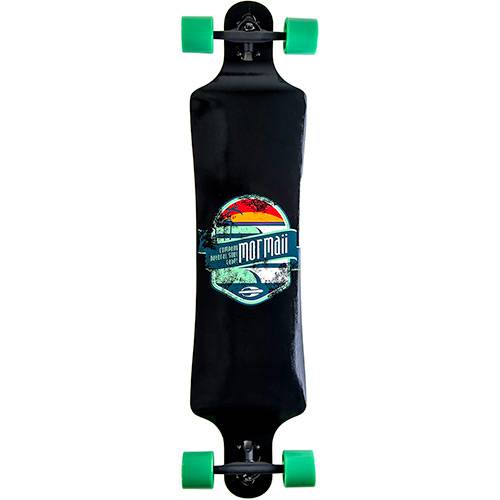 Tamanhos, Medidas e Dimensões do produto Skate Longboard Free Mormaii Verde e Preto