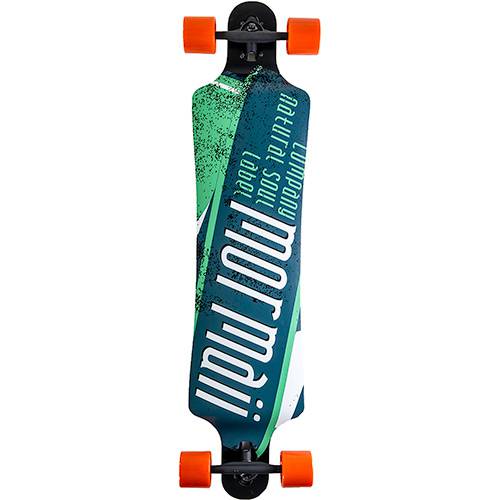 Tamanhos, Medidas e Dimensões do produto Skate Longboard Free Mormaii Verde, Preto e Laranja