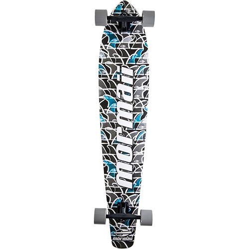 Tamanhos, Medidas e Dimensões do produto Skate Longboard Mormaii Preto, Cinza e Azul