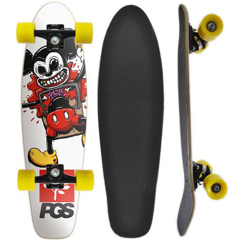 Tamanhos, Medidas e Dimensões do produto Skate Montado Cruiser Progress - PGS - Mouse