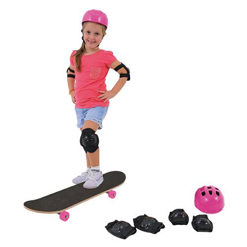 Tamanhos, Medidas e Dimensões do produto Skate Radical Girl com Lixa e Acessórios