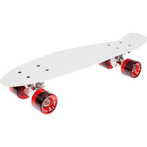 Tamanhos, Medidas e Dimensões do produto Skate Venice Origens 22 - Branco com Rodas Vermelhas Transparentes