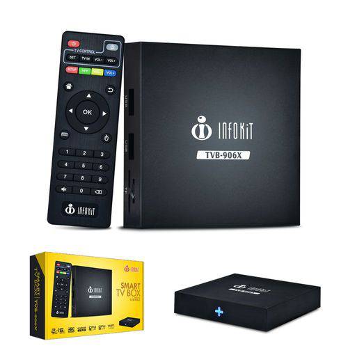 Tamanhos, Medidas e Dimensões do produto Smart 4K / HDMI / Wi-Fi MEMORIA 2GB+16GB FLASH TVB-906X-Infokit