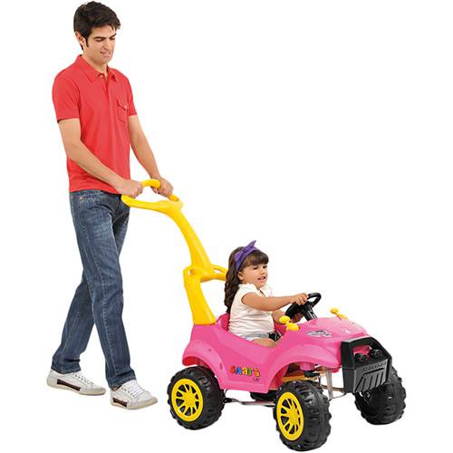 Tamanhos, Medidas e Dimensões do produto Smart Car Passeio 2 em 1 - Rosa - Brinquedos Bandeirante