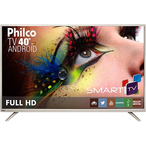 Tamanhos, Medidas e Dimensões do produto Smart TV LED 40" Philco PH40F10DSGWAC Full HD com Conversor Digital 2 HDMI 2 USB Wi-Fi