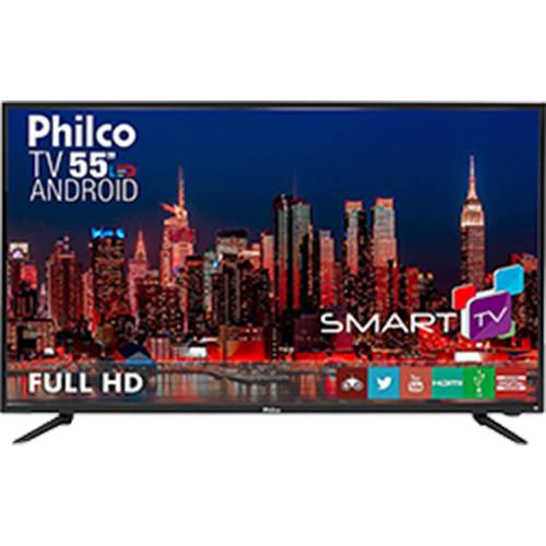 Tamanhos, Medidas e Dimensões do produto Smart TV LED 55'' Philco PH55A17DSGWA Full HD com Conversor Digital 3 HDMI 2 USB Wi-Fi