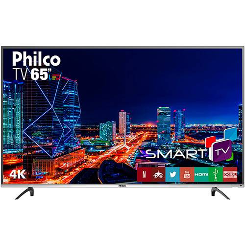 Tamanhos, Medidas e Dimensões do produto Smart TV LED 65" Philco PTV65f60DSWN Ultra HD 4k com Conversor Digital 3 HDMI 2 USB Wi-Fi 60Hz - Preta