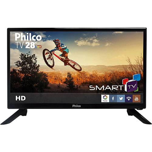 Tamanhos, Medidas e Dimensões do produto Smart TV LED 28" Philco Ph28n91dsgw HD com Conversor Digital 2 HDMI 1 USB Wi-Fi