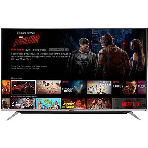 Tamanhos, Medidas e Dimensões do produto Smart TV LED Android 65" Philco PH65G60DSGWAG Ultra HD 4K com Conversor Digital 3 HDMI 2 USB com Google 60hz - Preta