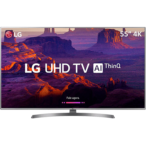 Tamanhos, Medidas e Dimensões do produto Smart TV LED LG 55" 55UK6530 Ultra HD 4k com Conversor Digital 4 HDMI 2 USB Wi-Fi Dts Virtual X Sound Sync 60Hz Inteligencia Artificial - Prata