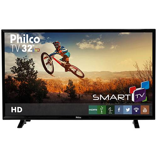 Tamanhos, Medidas e Dimensões do produto Smart TV LED 32'' Philco PH32E31DSGW HD com Conversor Digital 2 HDMI 1 USB Wi-Fi