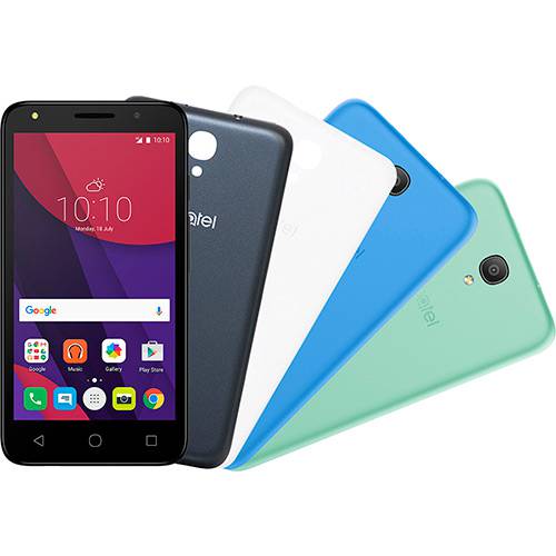 Tamanhos, Medidas e Dimensões do produto Smartphone Alcatel Pixi 4 Colors Android 6.0 Tela 5" Quad Core 8GB 4G Câmera 8MP e Tv Digital - Preto