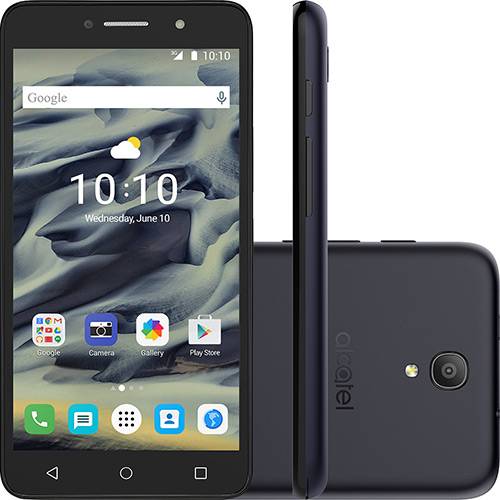 Tamanhos, Medidas e Dimensões do produto Smartphone Alcatel Pixi4 Dual Chip Android 5.1 Lollipop Tela 6" Quad Core 8 GB 3G Wi-Fi Câmera 13MP - Preto