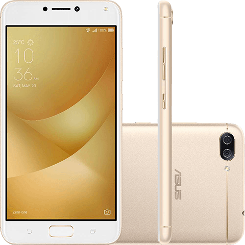 Tamanhos, Medidas e Dimensões do produto Smartphone Asus Zenfone 4 Max Dual Chip Android 7 Tela 5.5" Snapdragon 32GB 4G Câmera Dual Traseira 13MP + 5MP Frontal 8MP - Dourado