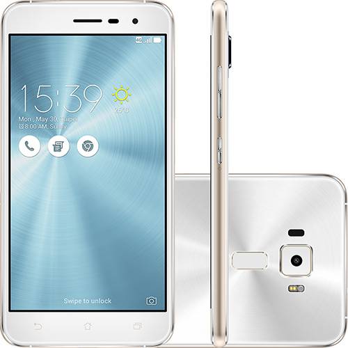 Tamanhos, Medidas e Dimensões do produto Smartphone Asus Zenfone 3 Dual Chip Android 6.0 Tela 5.2" Snapdragon 16GB 4G Câmera 16MP - Branco