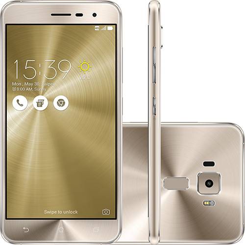 Tamanhos, Medidas e Dimensões do produto Smartphone Asus Zenfone 3 Dual Chip Android 6.0 Tela 5.2" Snapdragon 16GB 4G Câmera 16MP - Dourado