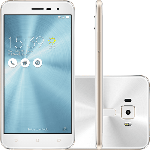 Tamanhos, Medidas e Dimensões do produto Smartphone Asus Zenfone 3 Dual Chip Android 6 Tela 5.2" 32GB 4G Câmera 16MP - Branco