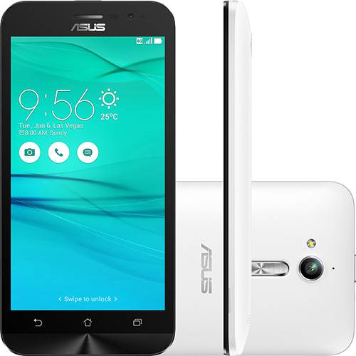 Tamanhos, Medidas e Dimensões do produto Smartphone Asus Zenfone GO Dual Chip Android 5.1 Tela 5" 16GB 4G Câmera 13MP - Branco