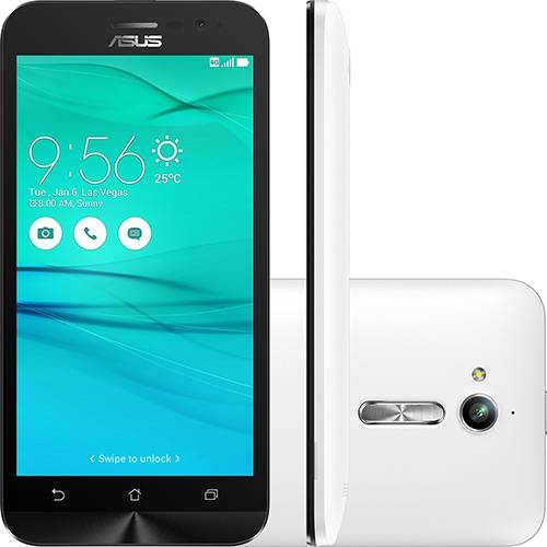 Tamanhos, Medidas e Dimensões do produto Smartphone Asus Zenfone Go Dual Chip Android 5.1 Tela 5" 8GB 3G Câmera 8MP - Branco