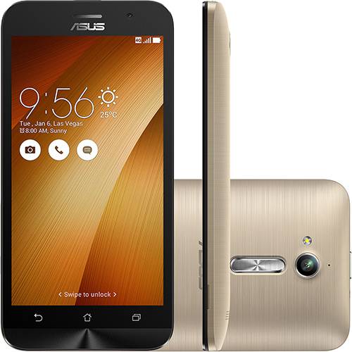 Tamanhos, Medidas e Dimensões do produto Smartphone Asus Zenfone Go Dual Chip Android 5.1 Tela 5" 8GB 3G Câmera 8MP - Dourado