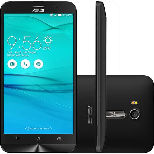 Tamanhos, Medidas e Dimensões do produto Smartphone ASUS Zenfone Go Live Dual Chip Android Tela 5.5" Qualcomm Snapdragon MSM8928 16GB 4G Câmera 13MP - Preto