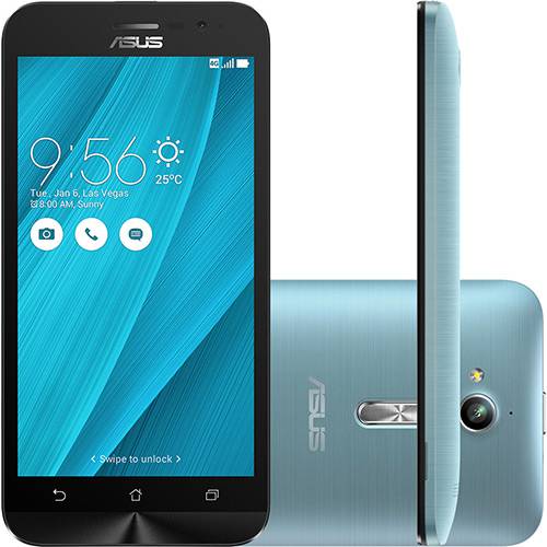 Tamanhos, Medidas e Dimensões do produto Smartphone Asus Zenfone Go LTE Gold Dual Chip Android 6.0 Tela 5" 16GB 4G Wi-Fi Câmera 13MP - Azul