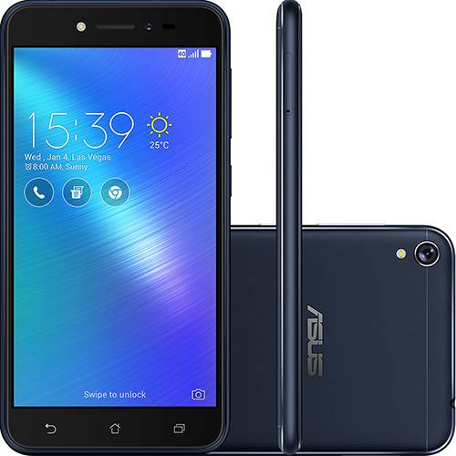 Tamanhos, Medidas e Dimensões do produto Smartphone Asus Zenfone Live Dual Chip Android 6.0 Tela 5" Snapdragon 16GB 4G Wi-Fi Câmera 13MP - Preto
