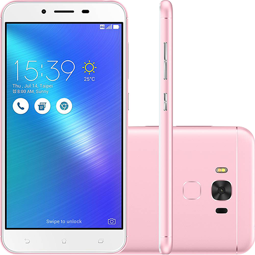 Tamanhos, Medidas e Dimensões do produto Smartphone Asus Zenfone 3 Max Dual Chip Android 6.0 Tela 5.5" 32GB 4G/Wi-Fi Câmera 16MP - Rosa