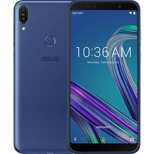 Tamanhos, Medidas e Dimensões do produto Smartphone Asus Zenfone Max Pro (M1) 32GB Dual Chip Android Oreo Tela 6" Qualcomm Snapdragon SDM636 4G Câmera 13 + 5MP (Dual Traseira) - Azul