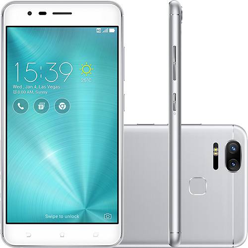 Tamanhos, Medidas e Dimensões do produto Smartphone Asus Zenfone 3 Zoom Dual Chip Android 6.0 Tela 5,5" Qualcomm Snapdragon 8953 64GB 4G Câmera 12MP Dual Cam - Prata