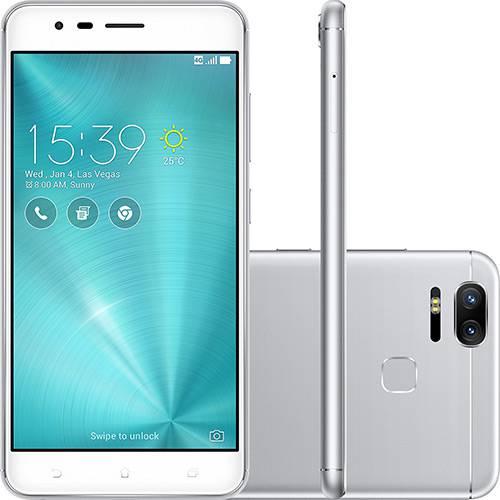 Tamanhos, Medidas e Dimensões do produto Smartphone Asus Zenfone 3 Zoom Dual Chip Android 6.0 Tela 5.5" Snapdragon 128GB 4G Wi-Fi Câmera 13MP - Prata