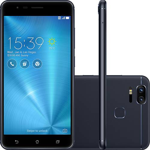 Tamanhos, Medidas e Dimensões do produto Smartphone Asus Zenfone 3 Zoom Dual Chip Android 6.0 Tela 5.5" Snapdragon 128GB 4G Wi-Fi Câmera 13MP - Preto