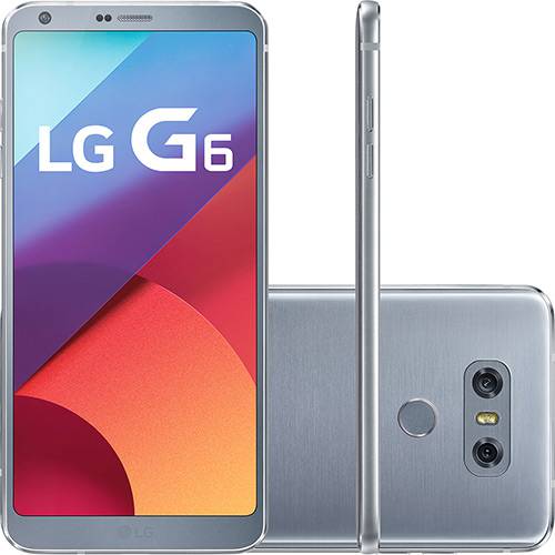 Tamanhos, Medidas e Dimensões do produto Smartphone LG G6 Single Chip Android 7.0 Tela 5.7" Quad-core 2.35GHz Kryo 64GB 4G Câmera 13MP - Platinum