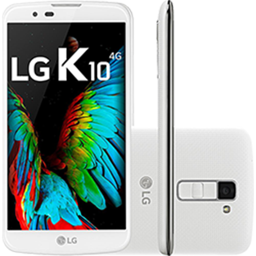 Tamanhos, Medidas e Dimensões do produto Smartphone LG K10 Dual Chip Android 6.0 Marshmallow Tela 5.3" 16GB 4G Câmera 13MP TV Digital - Branco