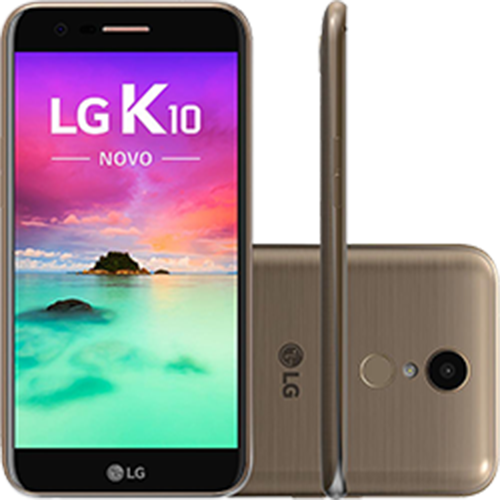 Tamanhos, Medidas e Dimensões do produto Smartphone LG K10 Novo Dual Chip Android 7.0 Tela 5,3" 32GB 4G 13MP - Dourado