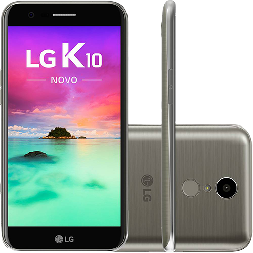 Tamanhos, Medidas e Dimensões do produto Smartphone LG K10 Novo Dual Chip Android 7.0 Tela 5,3" 32GB 4G 13MP - Titânio