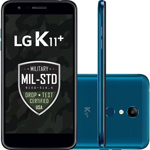 Tamanhos, Medidas e Dimensões do produto Smartphone LG K11+ 32GB Dual Chip Android 7.0 Tela 5.3" Octa Core 1.5 Ghz 4G Câmera 13MP - Azul
