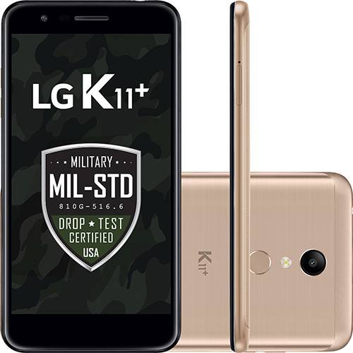 Tamanhos, Medidas e Dimensões do produto Smartphone LG K11+ 32GB Dual Chip Android 7.0 Tela 5.3" Octa Core 1.5 Ghz 4G Câmera 13MP - Dourado