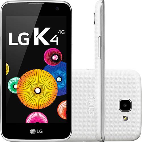 Tamanhos, Medidas e Dimensões do produto Smartphone LG K4 Dual Chip Desbloqueado Android 5.1 Tela 4.5" 8GB 4G Câmera 5MP - Branco