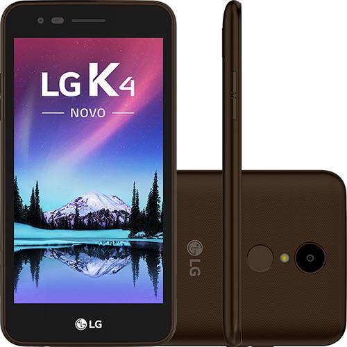 Tamanhos, Medidas e Dimensões do produto Smartphone LG K4 NOVO Dual Chip Android 6.0 Marshmallow Tela 5" Quadcore 8GB 4G Câmera 8MP - Marrom