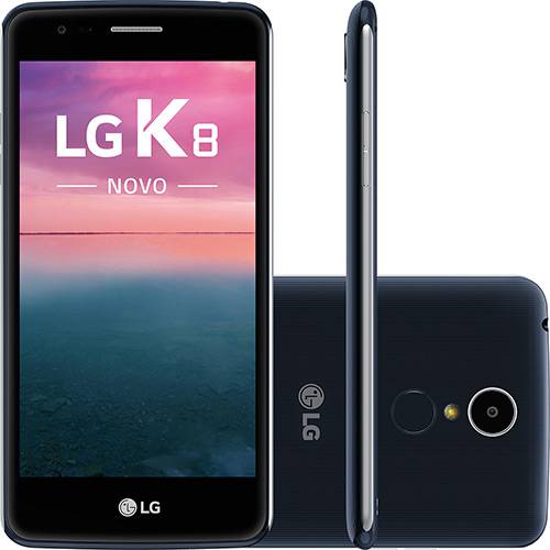 Tamanhos, Medidas e Dimensões do produto Smartphone LG K8 Dual Chip Android Tela 5" Quadcore 16GB 4G Wi-Fi Câmera 13MP - Indigo