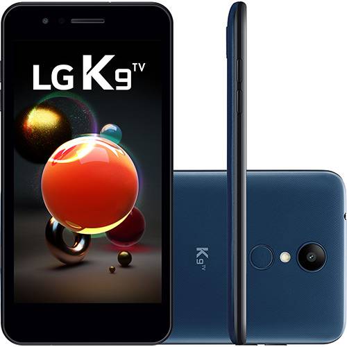 Tamanhos, Medidas e Dimensões do produto Smartphone LG K9 TV Dual Chip Android 7.0 Tela 5" Quad Core 1.3 Ghz 16GB 4G Câmera 8MP - Azul