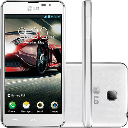 Tamanhos, Medidas e Dimensões do produto Smartphone LG OpTimus F5 Desbloqueado Android 4.1 Tela 4.3" 8GB Câmera 5MP - Branco