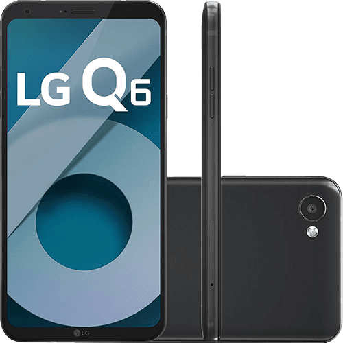 Tamanhos, Medidas e Dimensões do produto Smartphone LG Q6 Dual Chip Android 7.0 Tela 5.5" Full Hd+ Octacore 32GB 4G Câmera 13MP - Preto