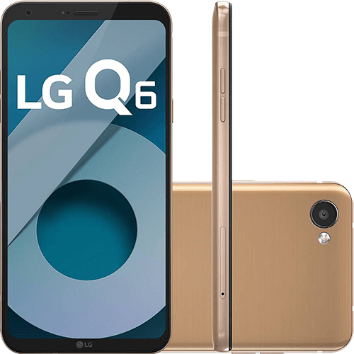 Tamanhos, Medidas e Dimensões do produto Smartphone LG Q6 Dual Chip Android 7.0 Tela 5.5" Full Hd+ Octacore 32GB 4G Câmera 13MP - Rose Gold