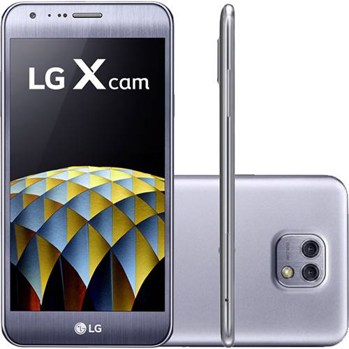 Tamanhos, Medidas e Dimensões do produto Smartphone LG X Cam Dual Chip Android 6.0 Marshmallow Tela 5.2" 16GB 4G Câmera 13MP - Titânio