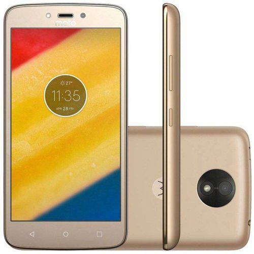 Tamanhos, Medidas e Dimensões do produto Smartphone Motorola Moto C Plus 16GB Dual Sim - Dourado